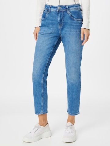 Coupe slim Jean 'VIOLET' Pepe Jeans en bleu : devant