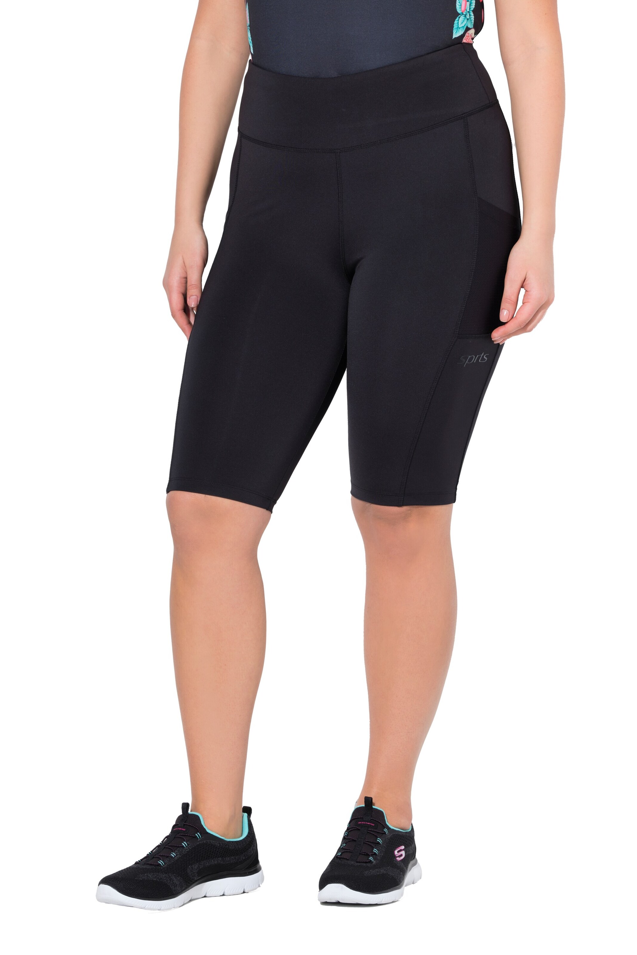 Ulla Popken Skinny Leggings in Black: front