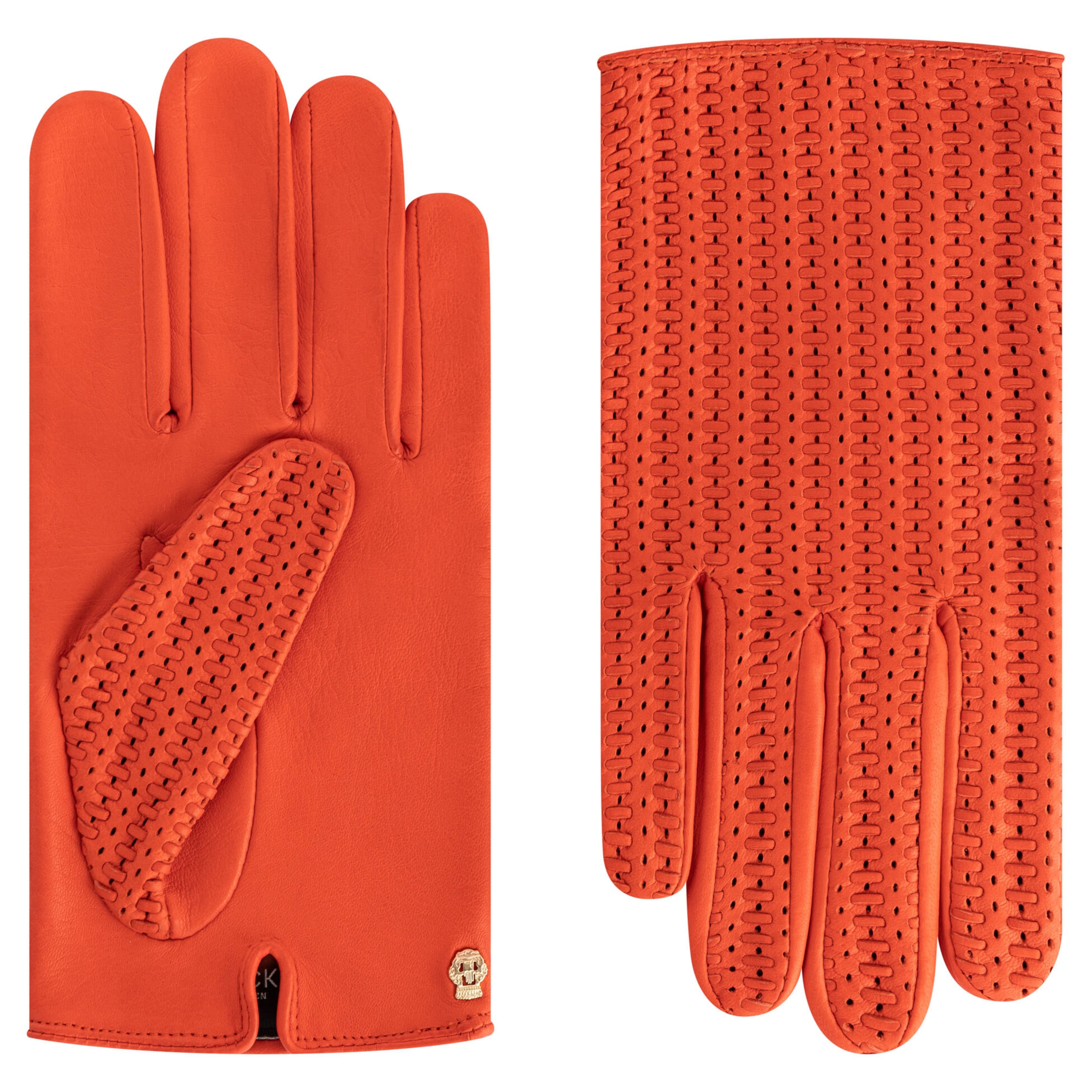 Mezzoguanti 'TREVISO' di Roeckl in rosso: frontale