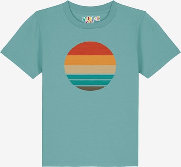 watabout.kids Shirt 'Retro Sunset Ocean' in Blue: front