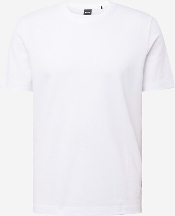 BOSS - Camiseta 'Tiburt' en blanco: frente