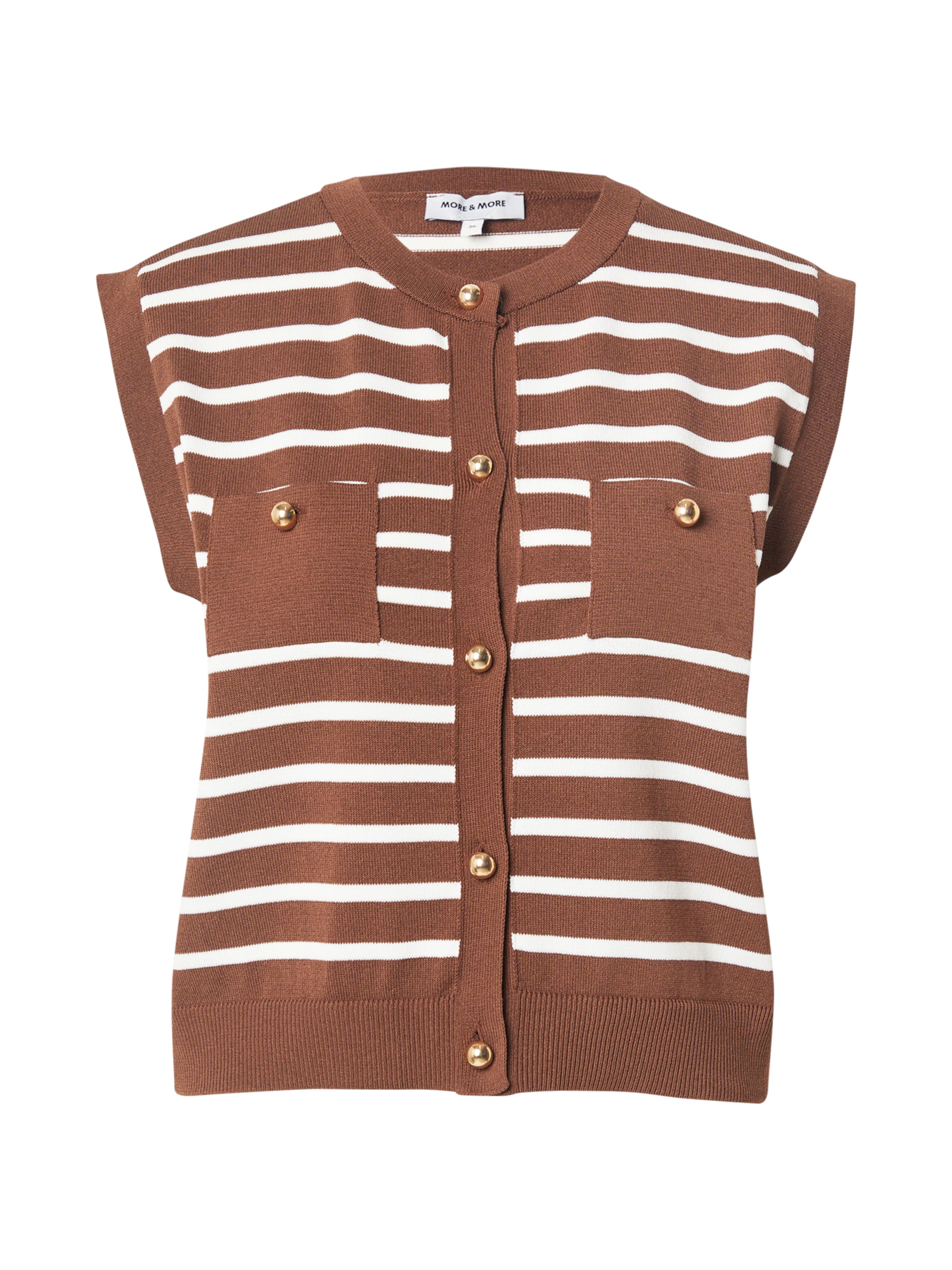 MORE & MORE Kamizelka z dzianiny w kolorze mieszane kolory: przód