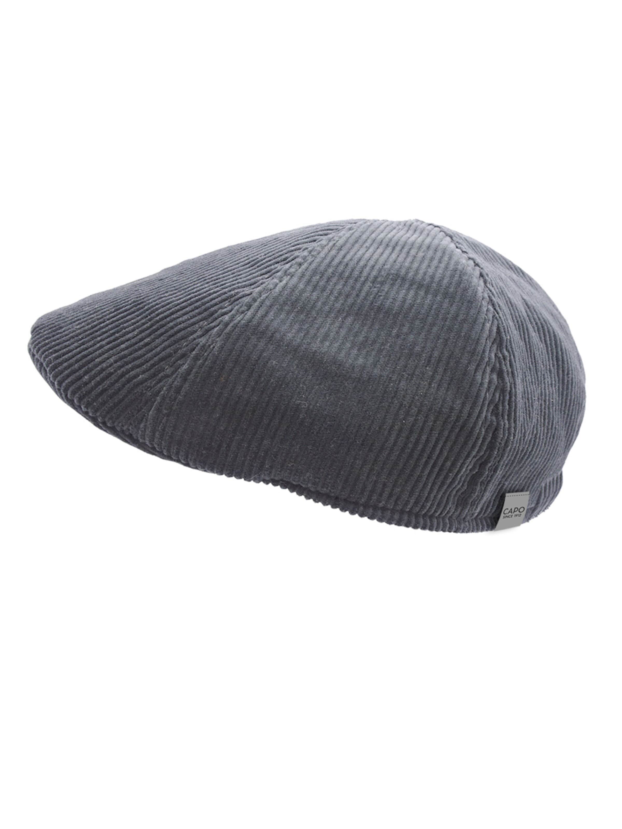 CAPO Beanie 'Schiebermütze, Cord, Futter' in Blue: front