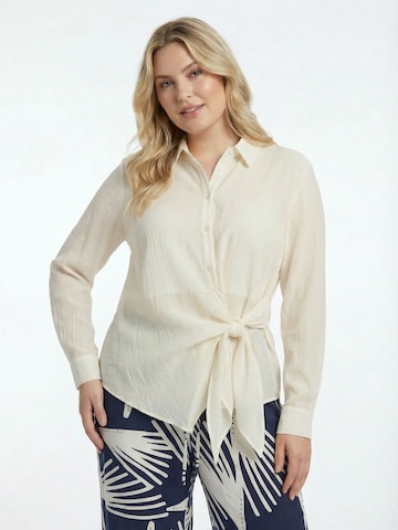 Guido Maria Kretschmer CurvyBluza 'Miley' - bijela boja: prednji dio