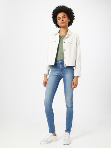 Yellow Blue Denim Skinny Jeans 'New Soph' i blå