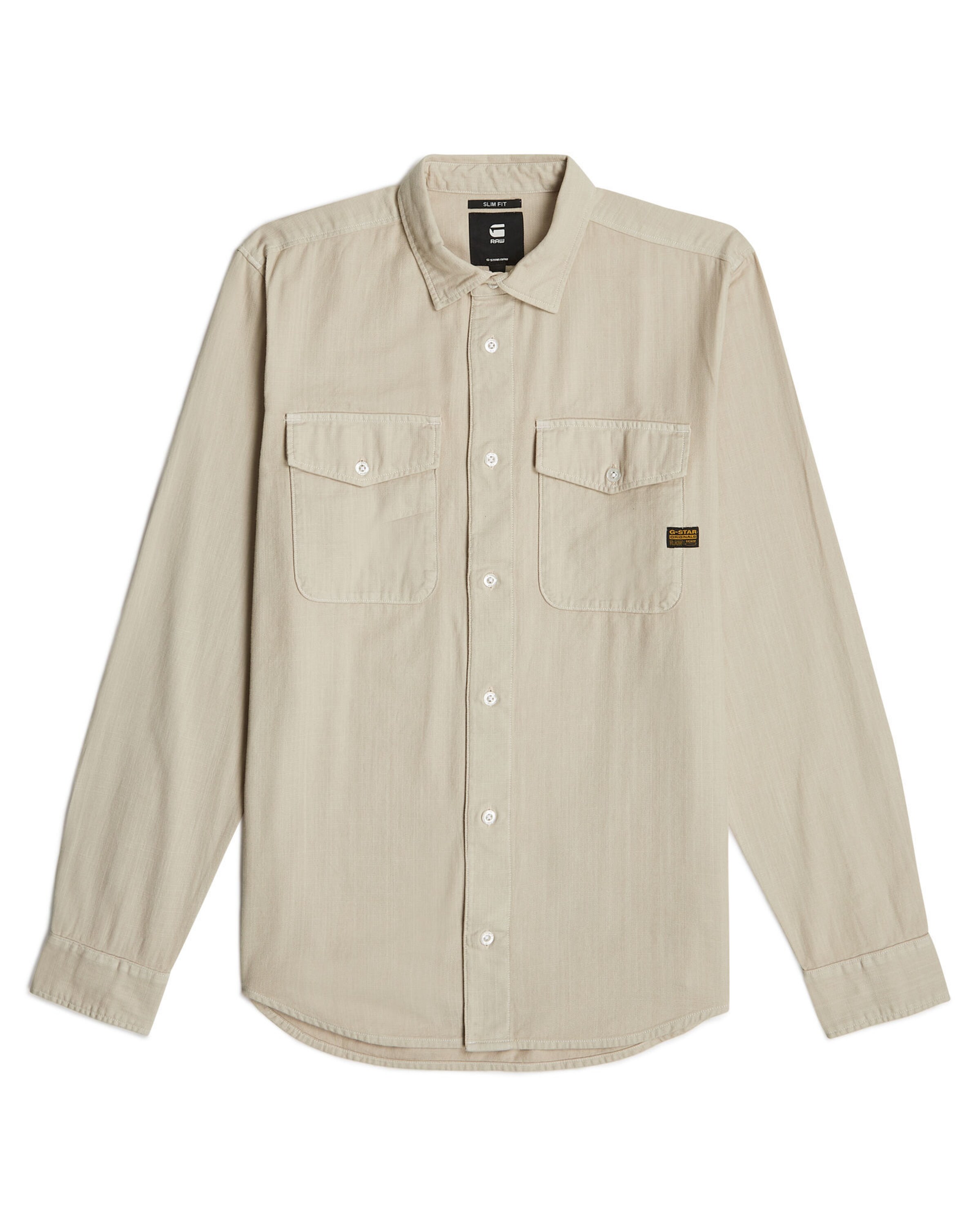 G-STAR Overhemd 'Marine' in Beige: voorkant