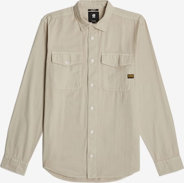 Chemise 'Marine' G-STAR en beige : devant