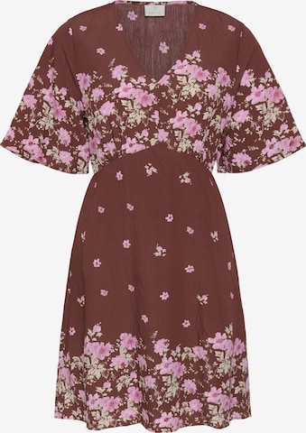 Robe 'KArosine' Kaffe en marron : devant