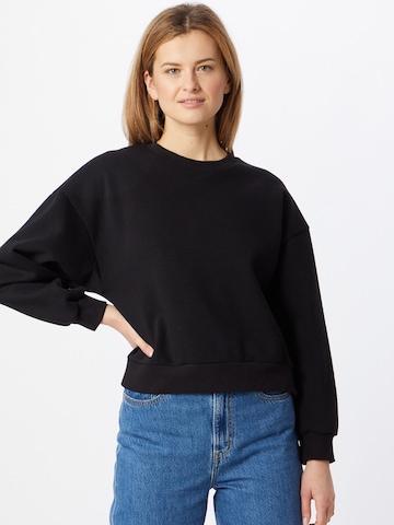 Gina Tricot Sweatshirt in Black: front