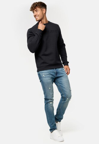 INDICODE JEANS Sweatshirt ' Avant ' in Zwart