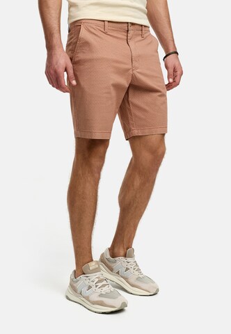 INDICODE JEANS Regular Chino trousers 'Lubin' in Orange