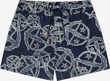 Pantalon de pyjama ' SCHIESSER 150 YEARS ' SCHIESSER en bleu : devant