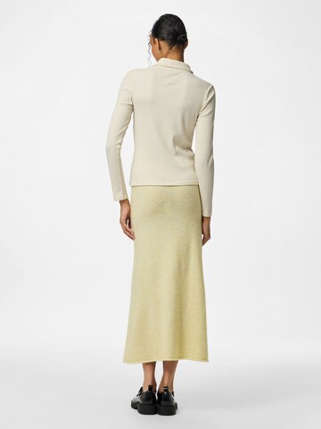 Gonna 'PCPam' di PIECES in beige