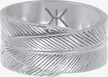 KUZZOI Ring 'Feder' in Silver