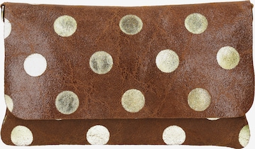 FELIPA Clutch in Brown: front