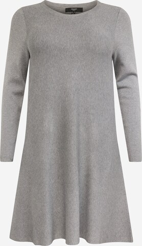 Vero Moda Curve Knitted dress 'NANCY' in Grey: front