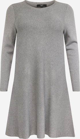 Vero Moda Curve - Vestido de punto 'NANCY' en gris: frente