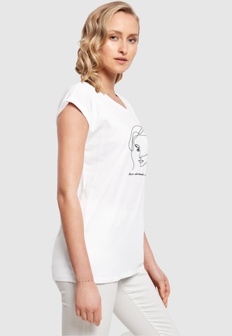 Merchcode Shirt 'WD - Woman Figure' in White
