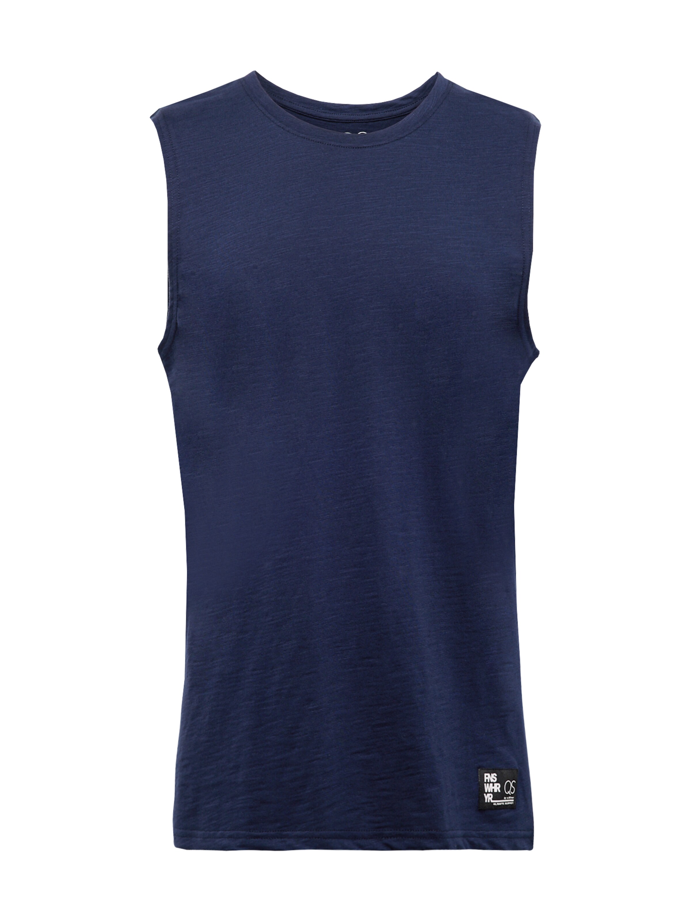 QS Shirt in Blau: Vorderseite