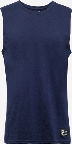 QS Shirt in Blau: Vorderseite