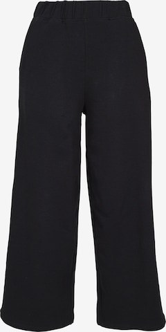 Urban Classics Wide leg Broek in Zwart: voorkant