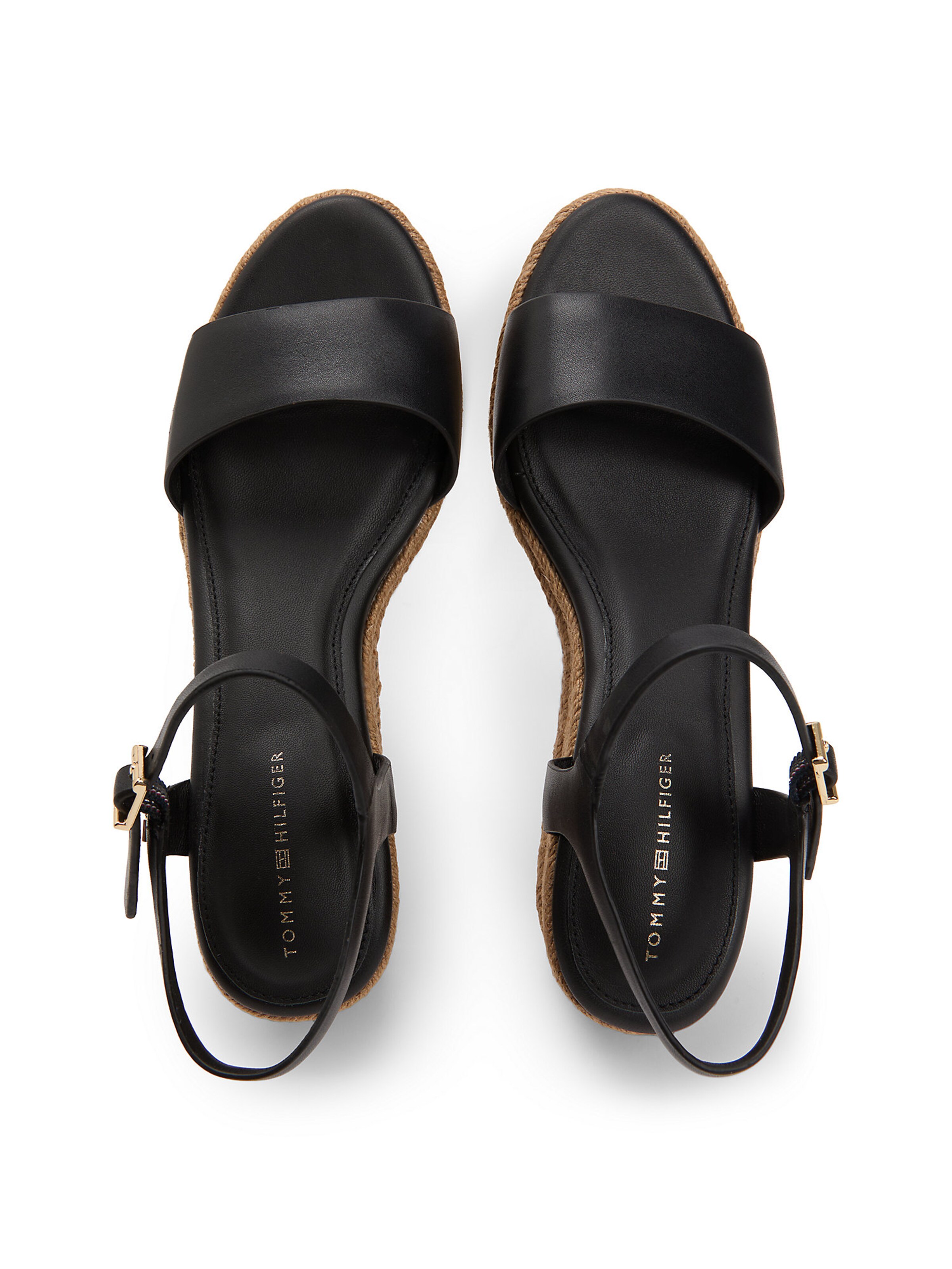 Sandales à lanières TOMMY HILFIGER en noir