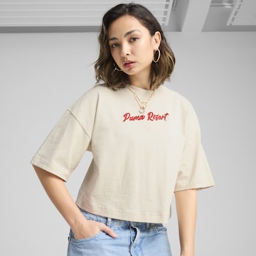 T-shirt 'Premium Ess' PUMA en blanc : devant