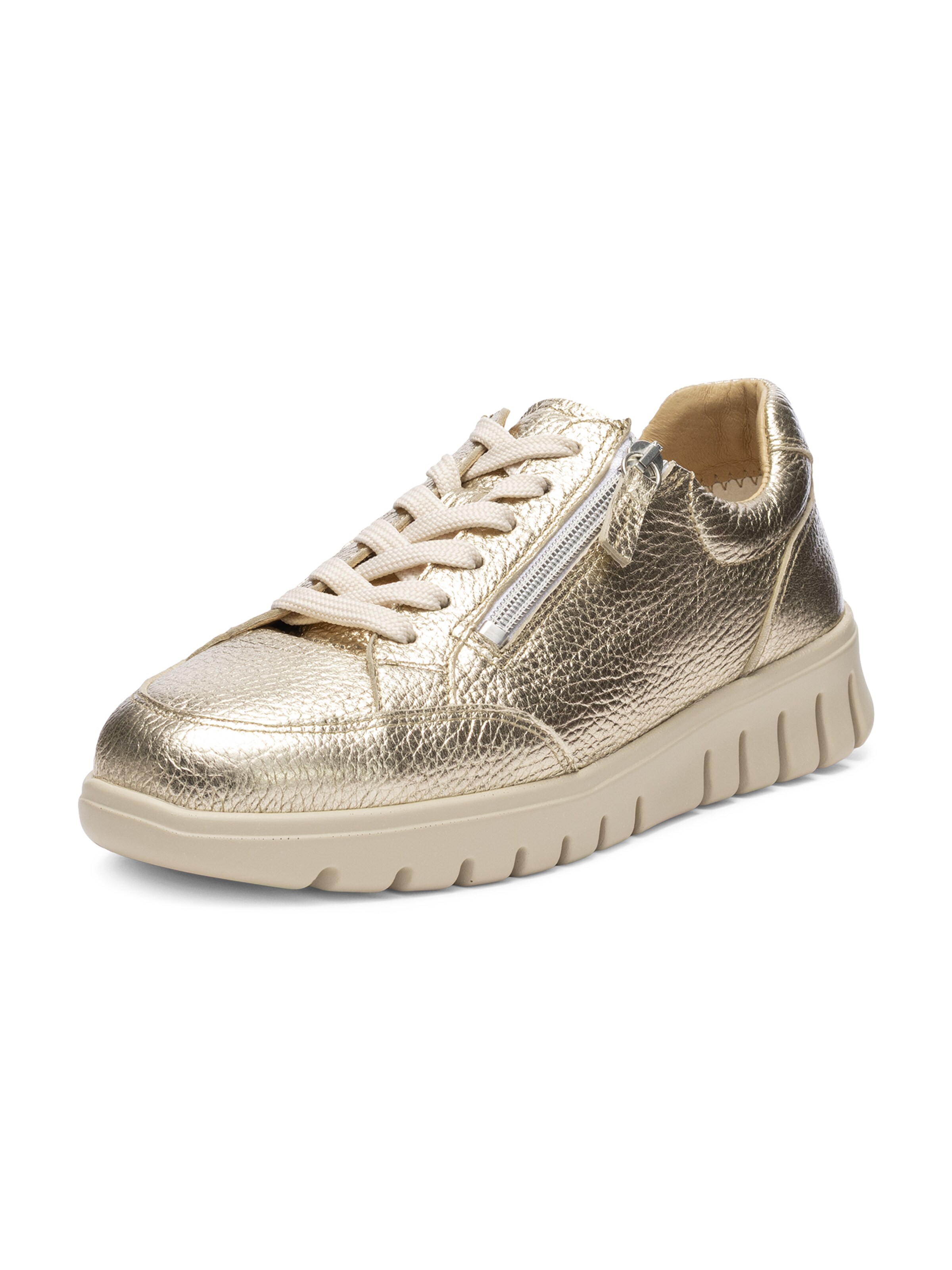 Sneaker bassa di VITAFORM in oro: frontale