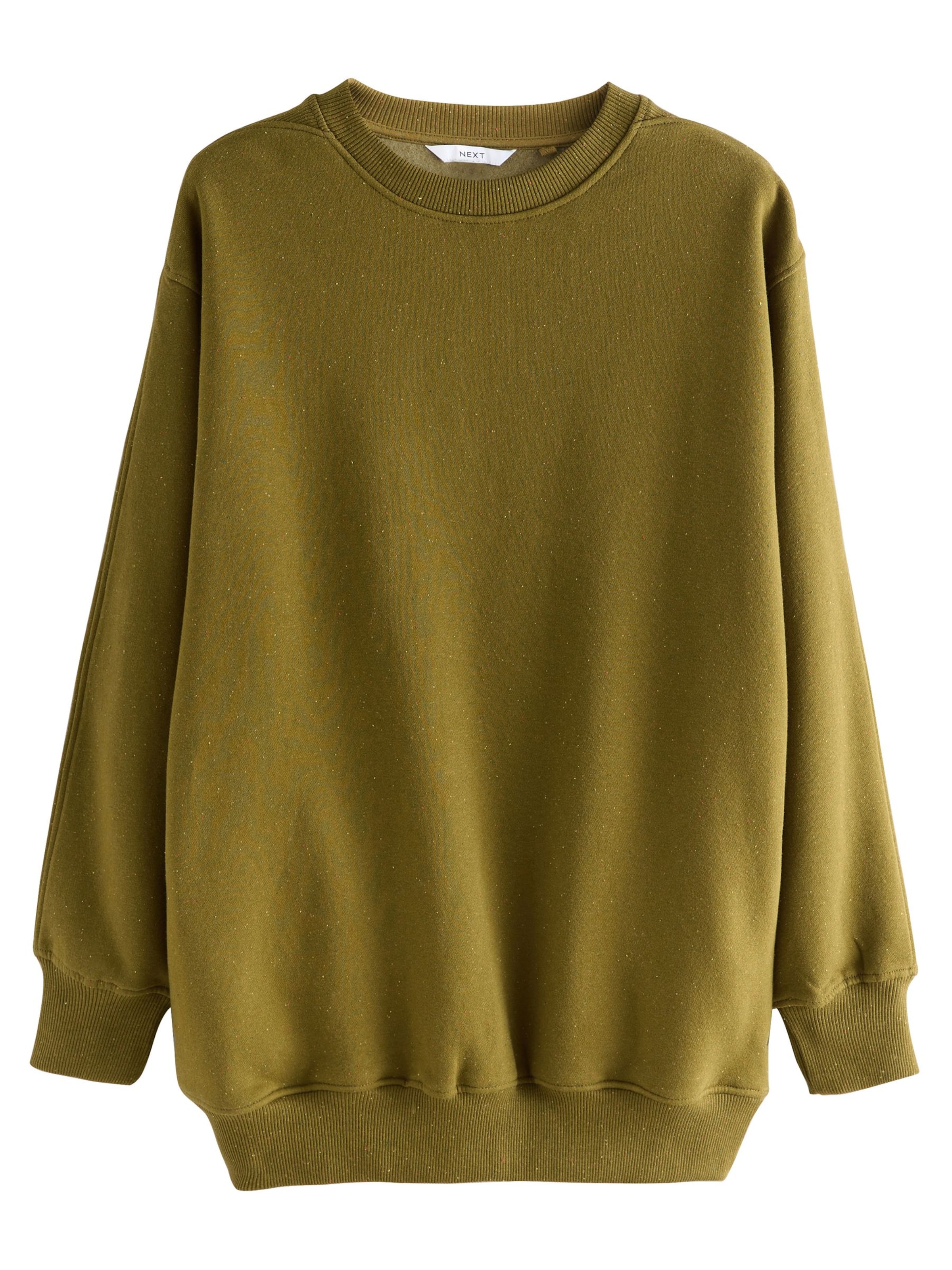 Next Суичър 'Essentials' в зелено: отпред