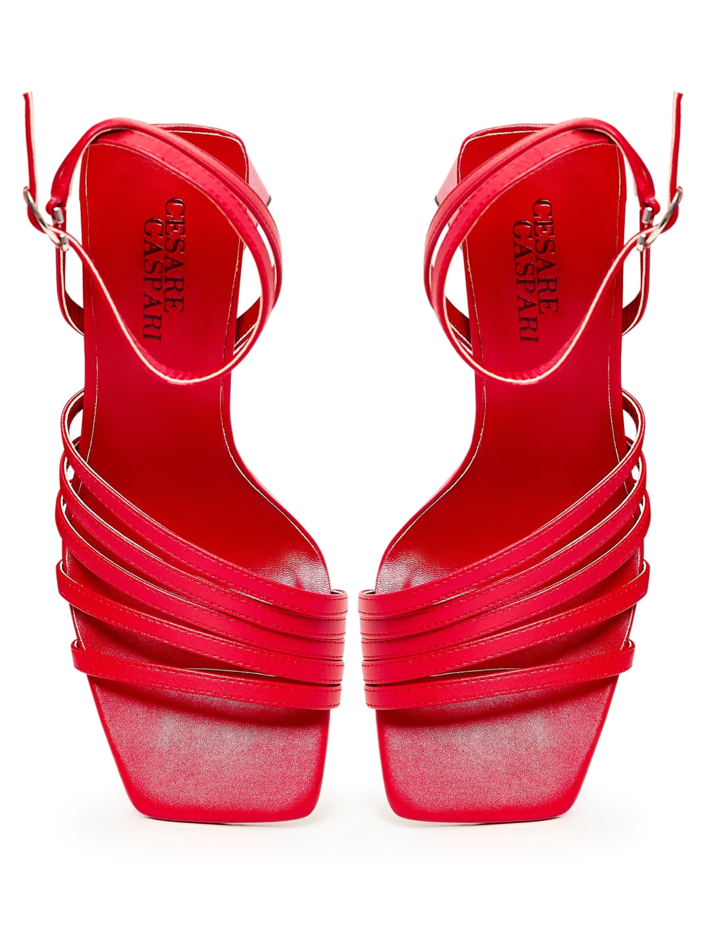CESARE GASPARI Sandale in Rot