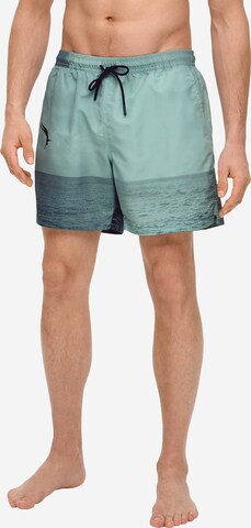 s.Oliver Board Shorts in Blue: front