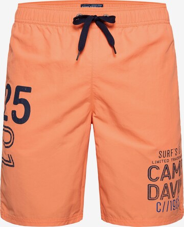 CAMP DAVID Badeshorts in Orange: predná strana