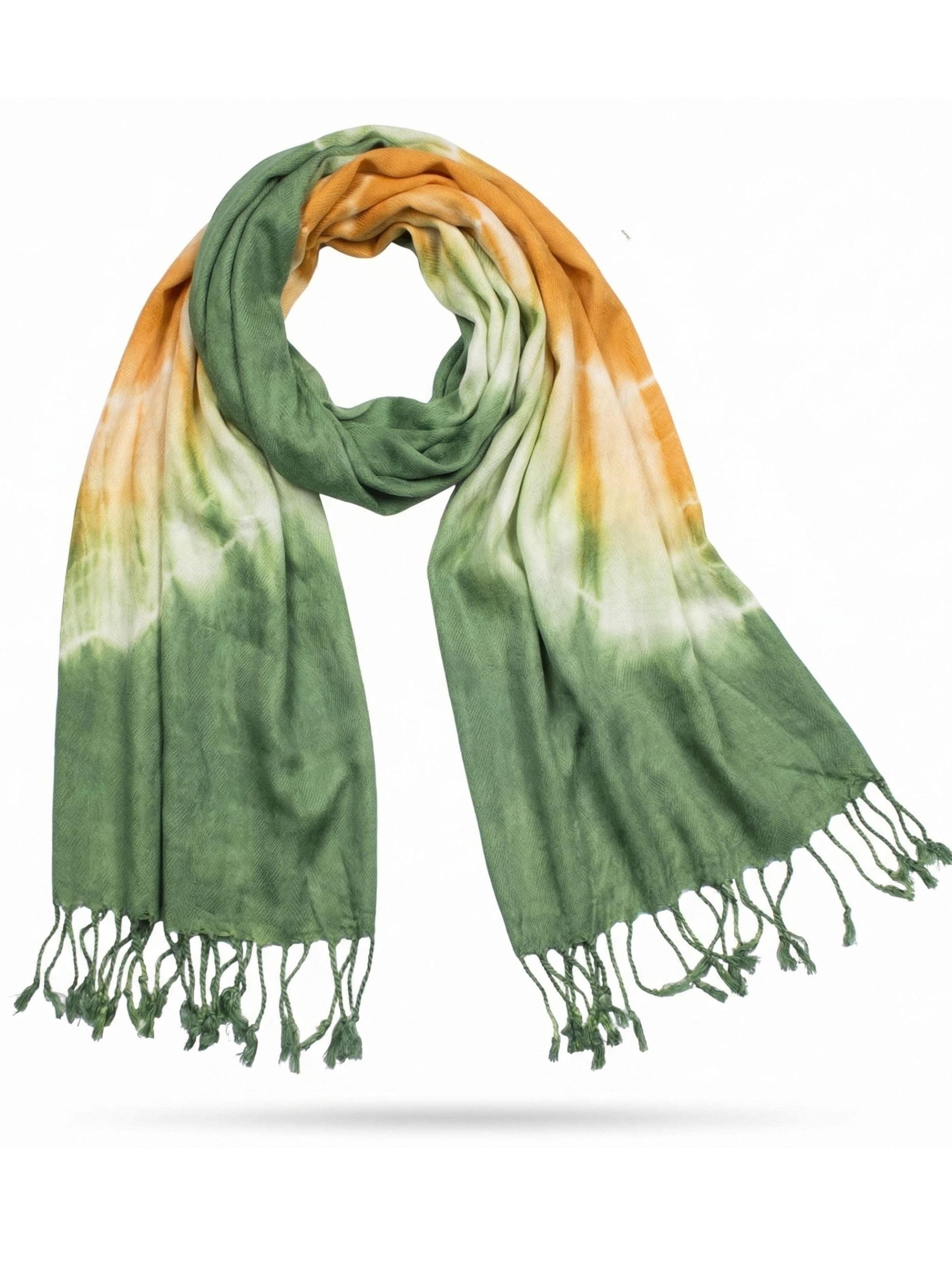 Sunsa Scarf 'Sunsa' in Green: front