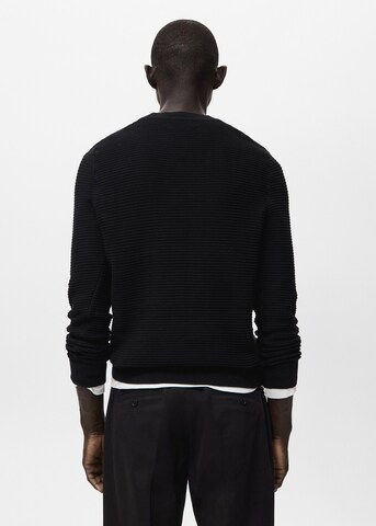 MANGO MAN Pullover 'Salas' in Schwarz