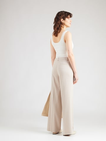 MORE & MORE - Pierna ancha Pantalón de pinzas en beige