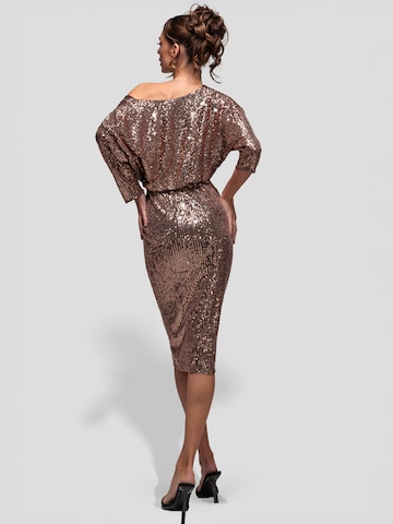 GODDIVA Kleid in Gold