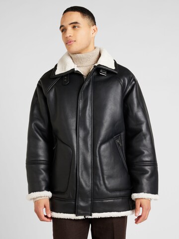 TOPMAN Between-Season Jacket in Black: front