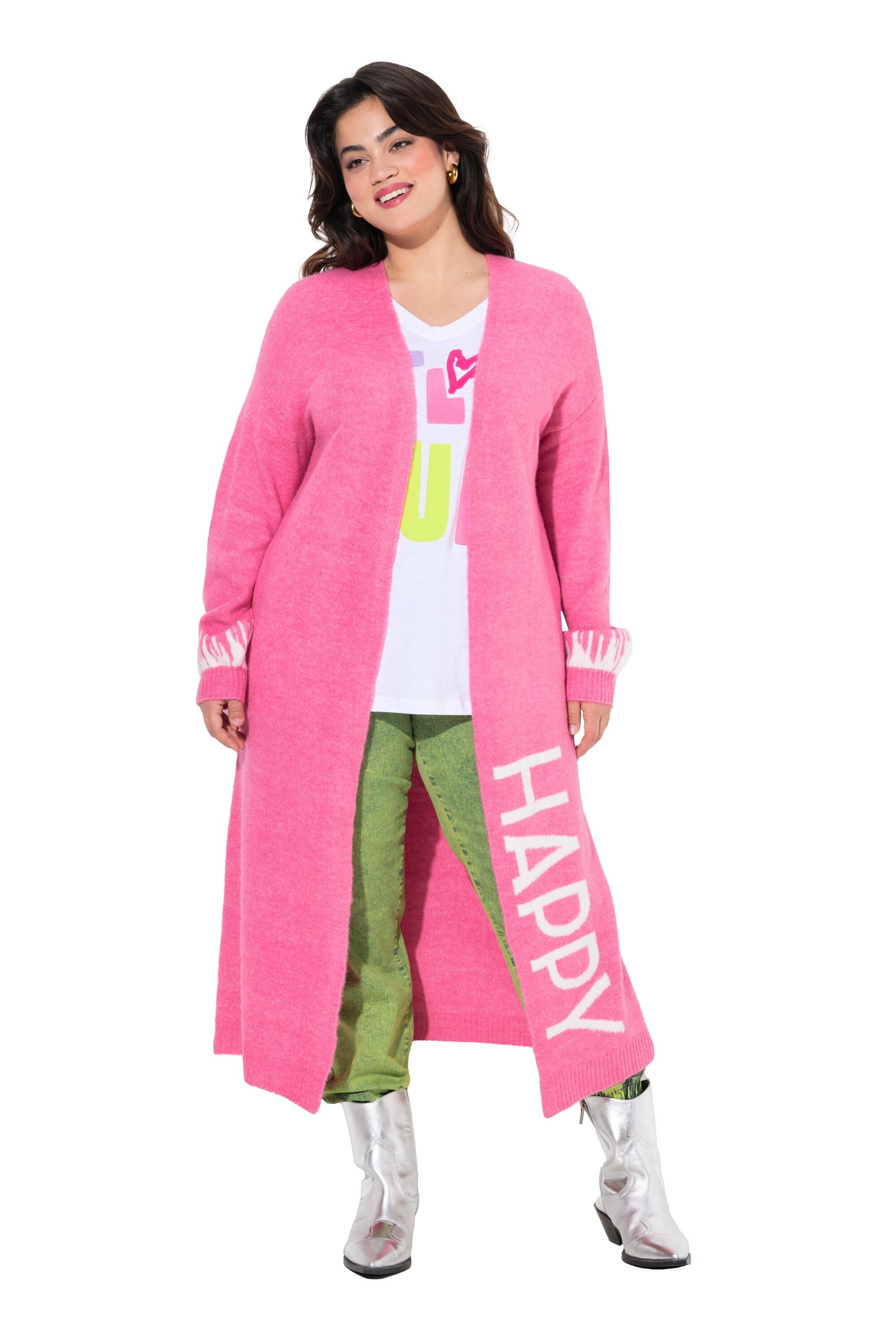 Angel of Style Strickjacke in Pink: Vorderseite