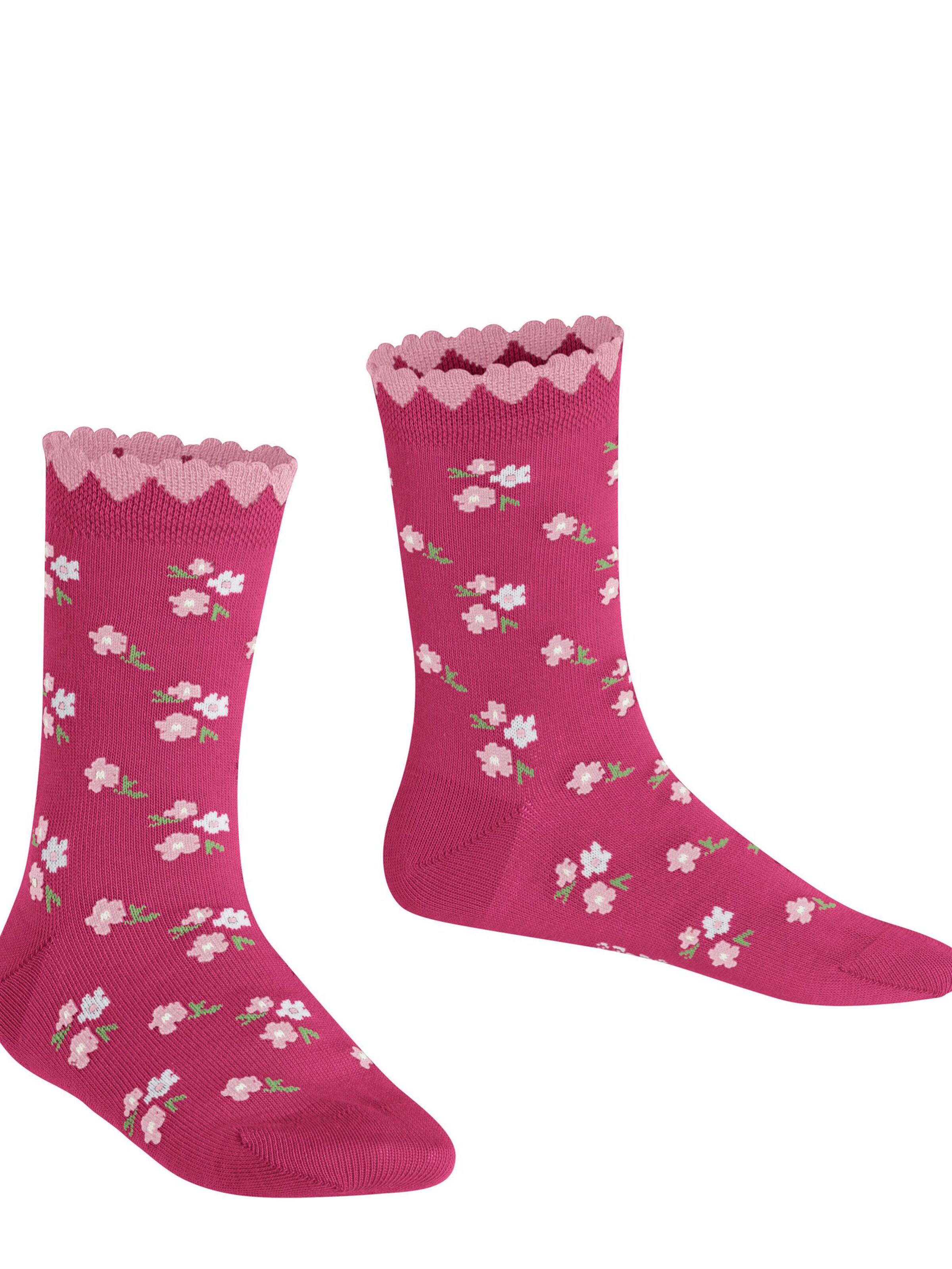 FALKE Socks 'Ditsy Flowers' in Pink