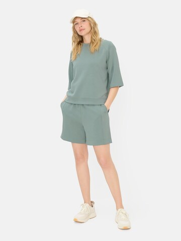 CAMEL ACTIVE Sweatshirt mit Rundhalsausschnitt in Grün