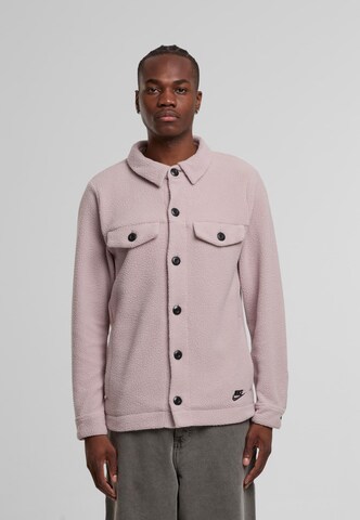 Nike Sportswear Fleecejacke in Pink: Vorderseite