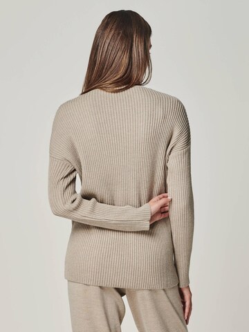 YOU LOOK PERFECT Hausanzug 'LOUNGEWEAR SET  - Pullover Blossom & Pants Bella' in Grau