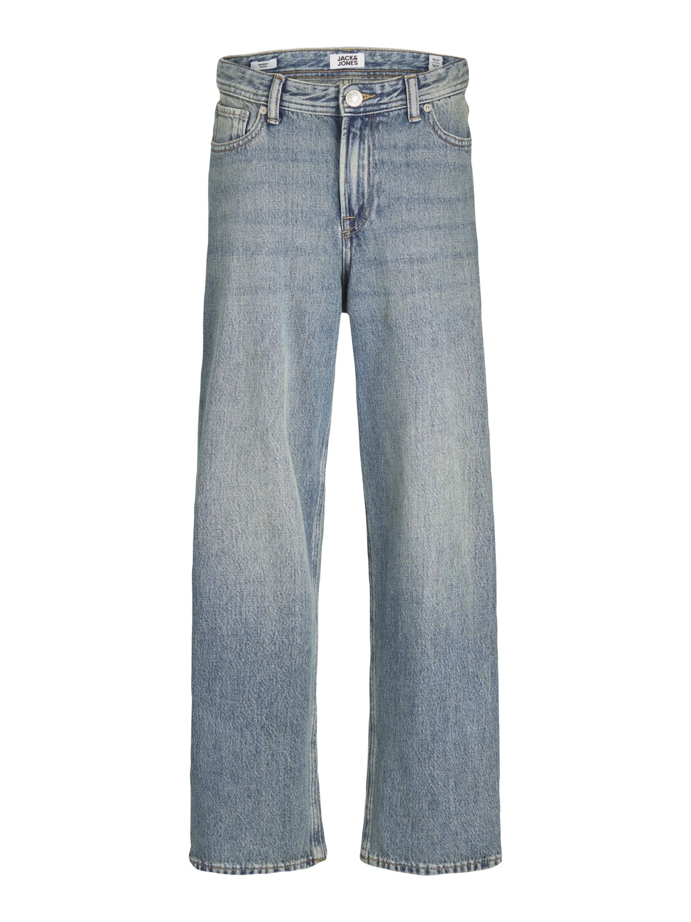 Jack & Jones Junior Ohlapna forma Kavbojke 'JJIAlex JJOriginal' | modra barva: sprednja stran