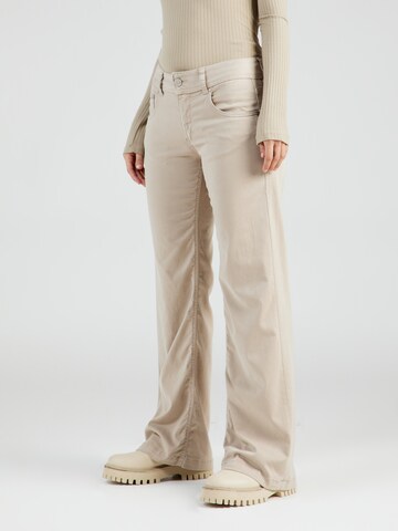 Herrlicher Boot cut Trousers 'Edna' in Beige: front
