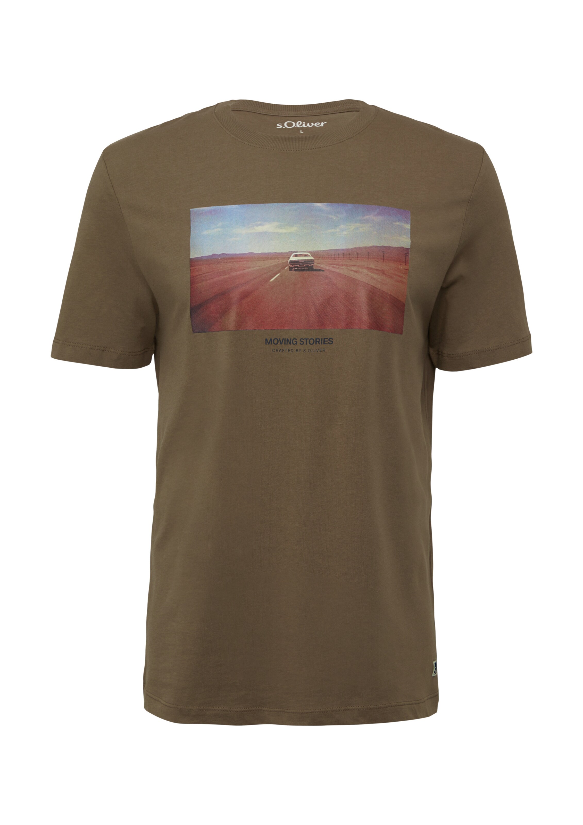 T-Shirt s.Oliver en marron : devant
