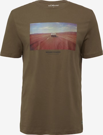 s.Oliver Shirt in Braun: Vorderseite