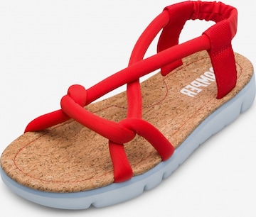 Sandalo di CAMPER in rosso: frontale