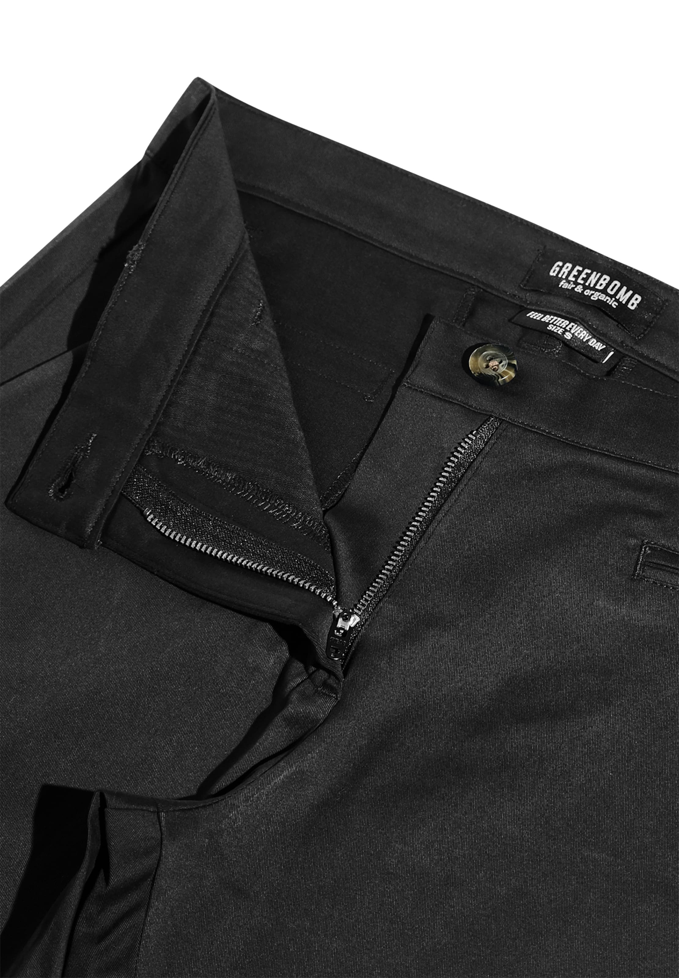 Slimfit Pantaloni chino di GREENBOMB in nero