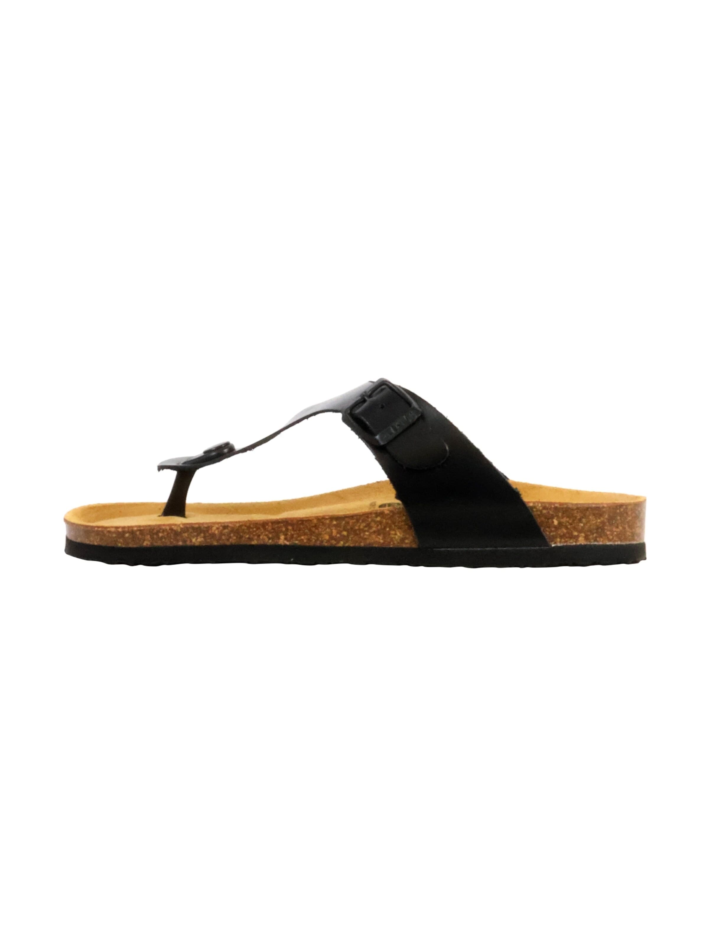 Sandales Plakton en noir : devant