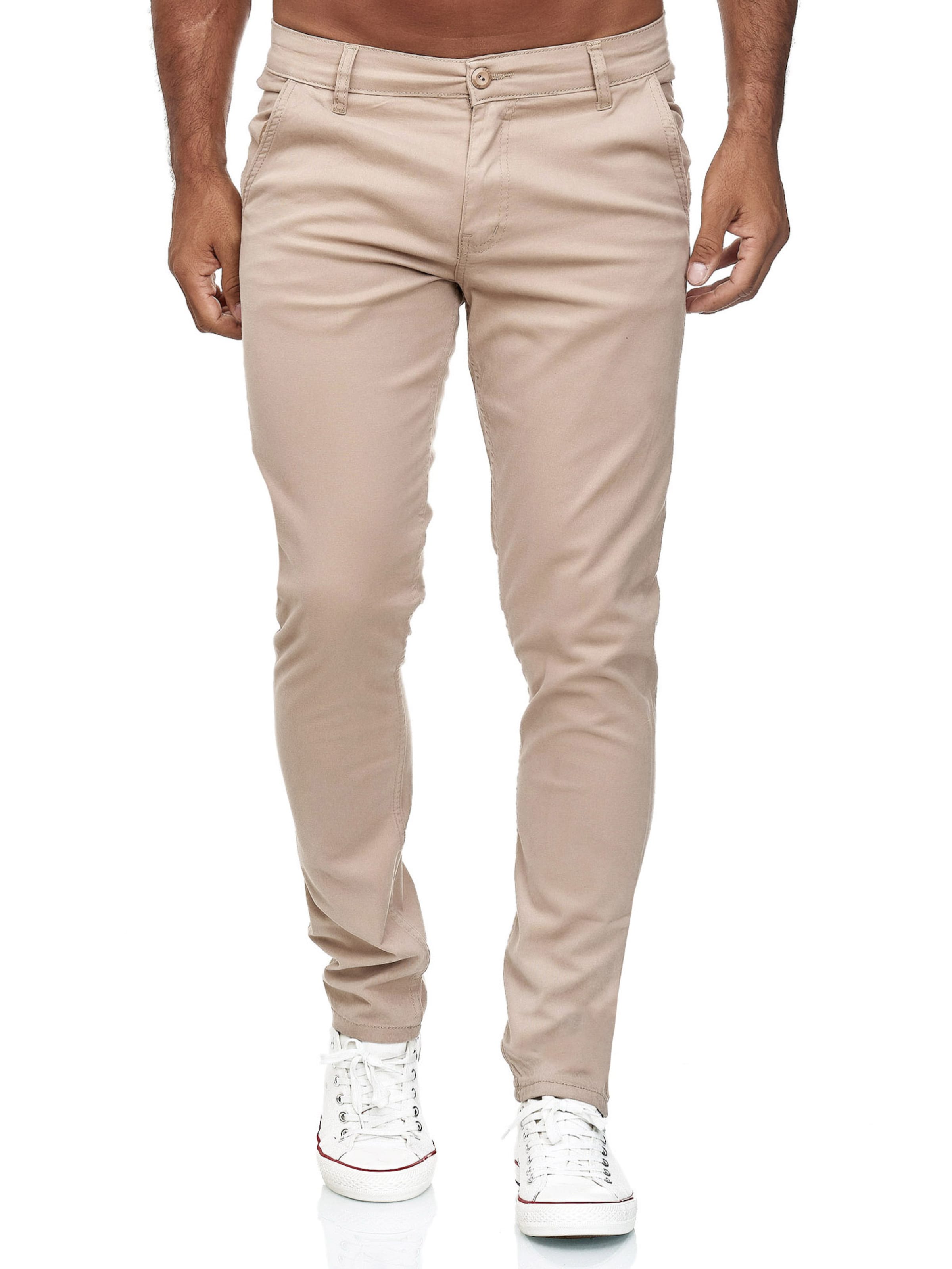 Tazzio Slimfit Chinohose '19530' in Beige: Vorderseite